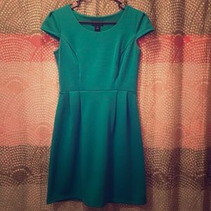 Green Cap Sleeve Dress